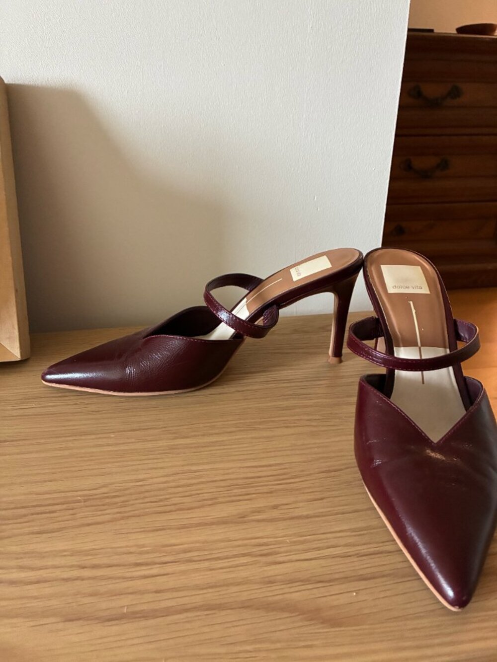 Burgundy Dolce Vita Kanika Mule - Picture 3 of 3